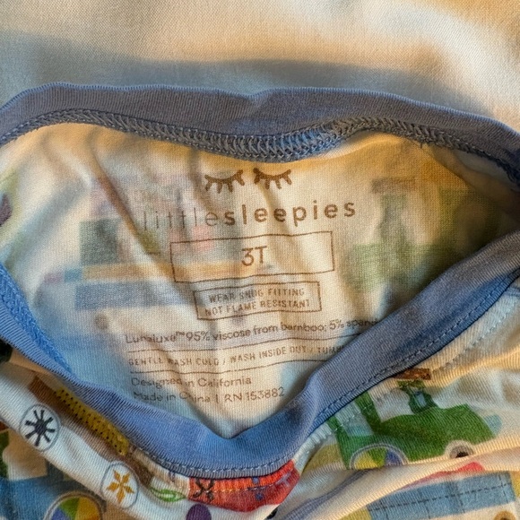 Little Sleepies “Education Express” long sleeve jammies - Picture 5 of 5